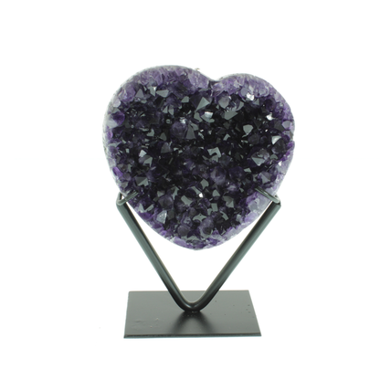 Amethyst Druzy Hearts On Stand (2,09kg)