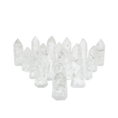 Crackle Clear Quartz Polished Point (1kg)