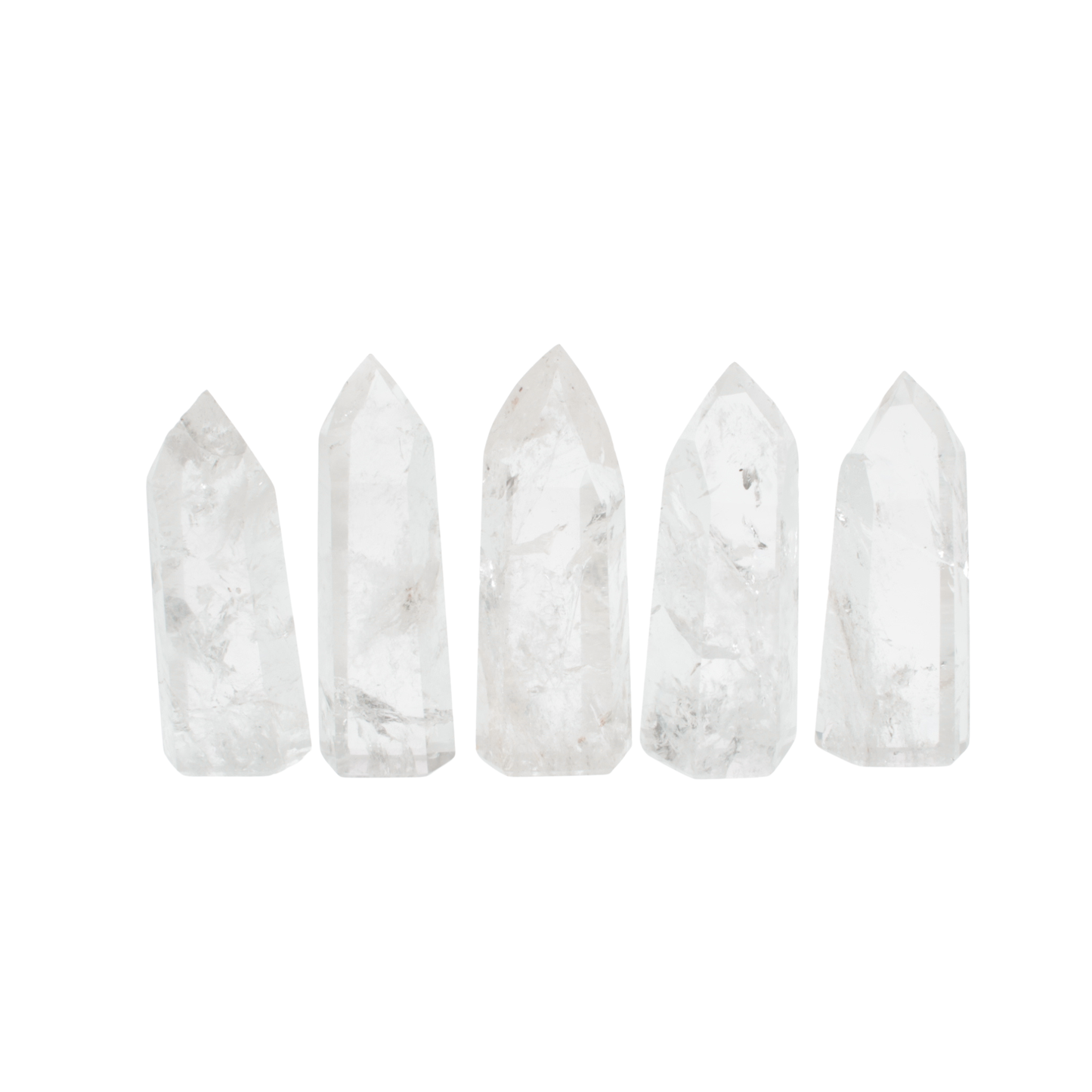 Crackle Clear Quartz Polished Point (1kg)