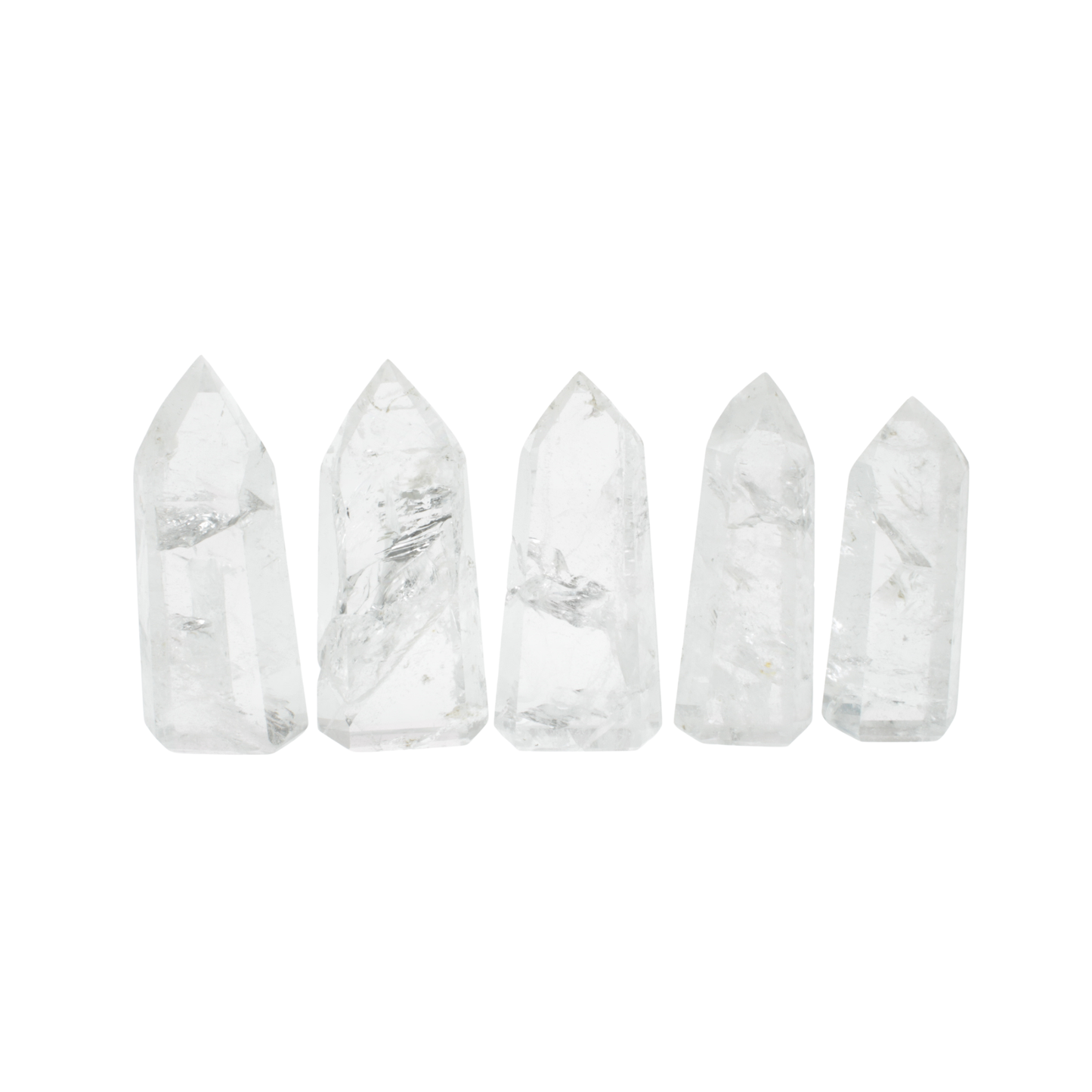 Crackle Clear Quartz Polished Point (1kg)