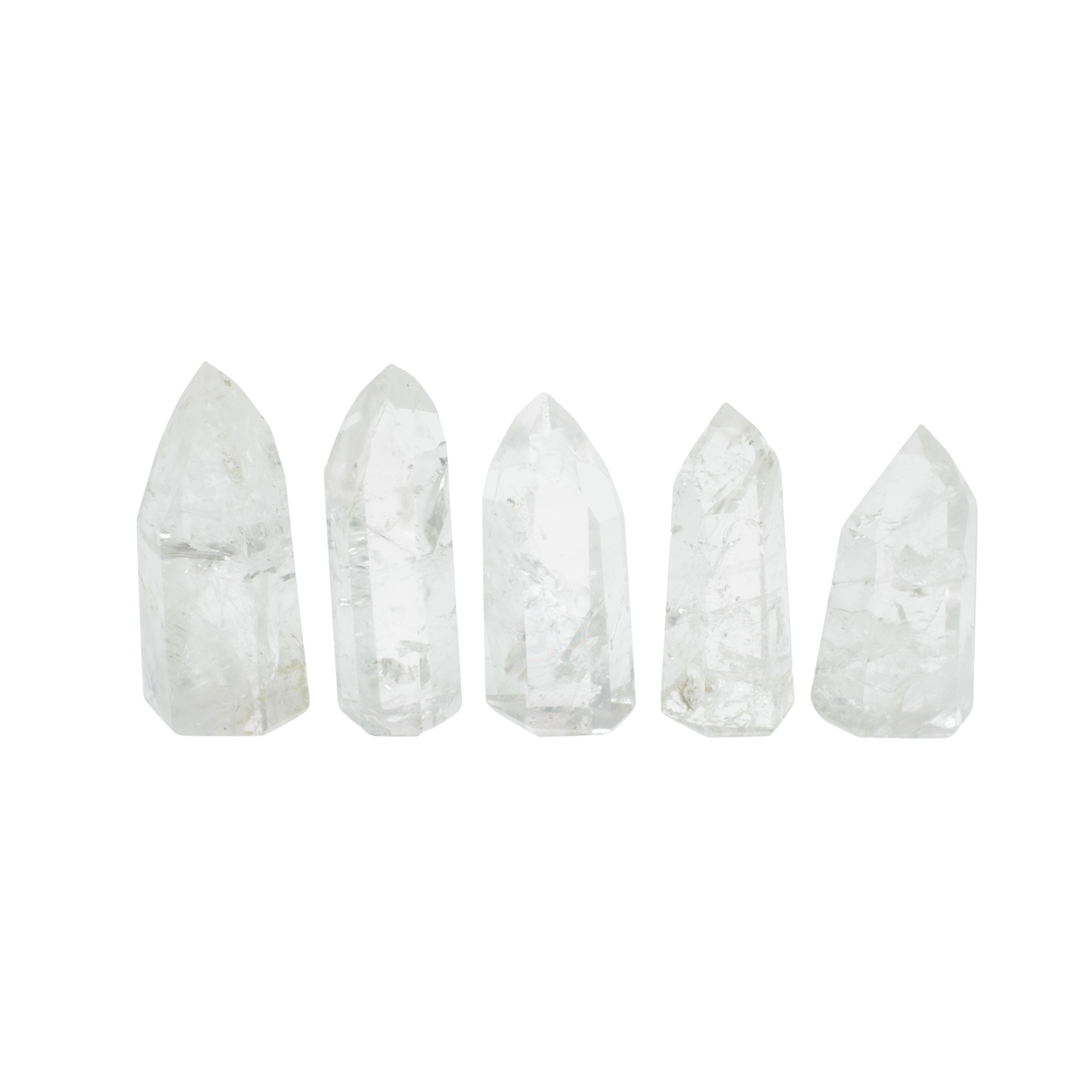 Crackle Clear Quartz Polished Point (1kg)