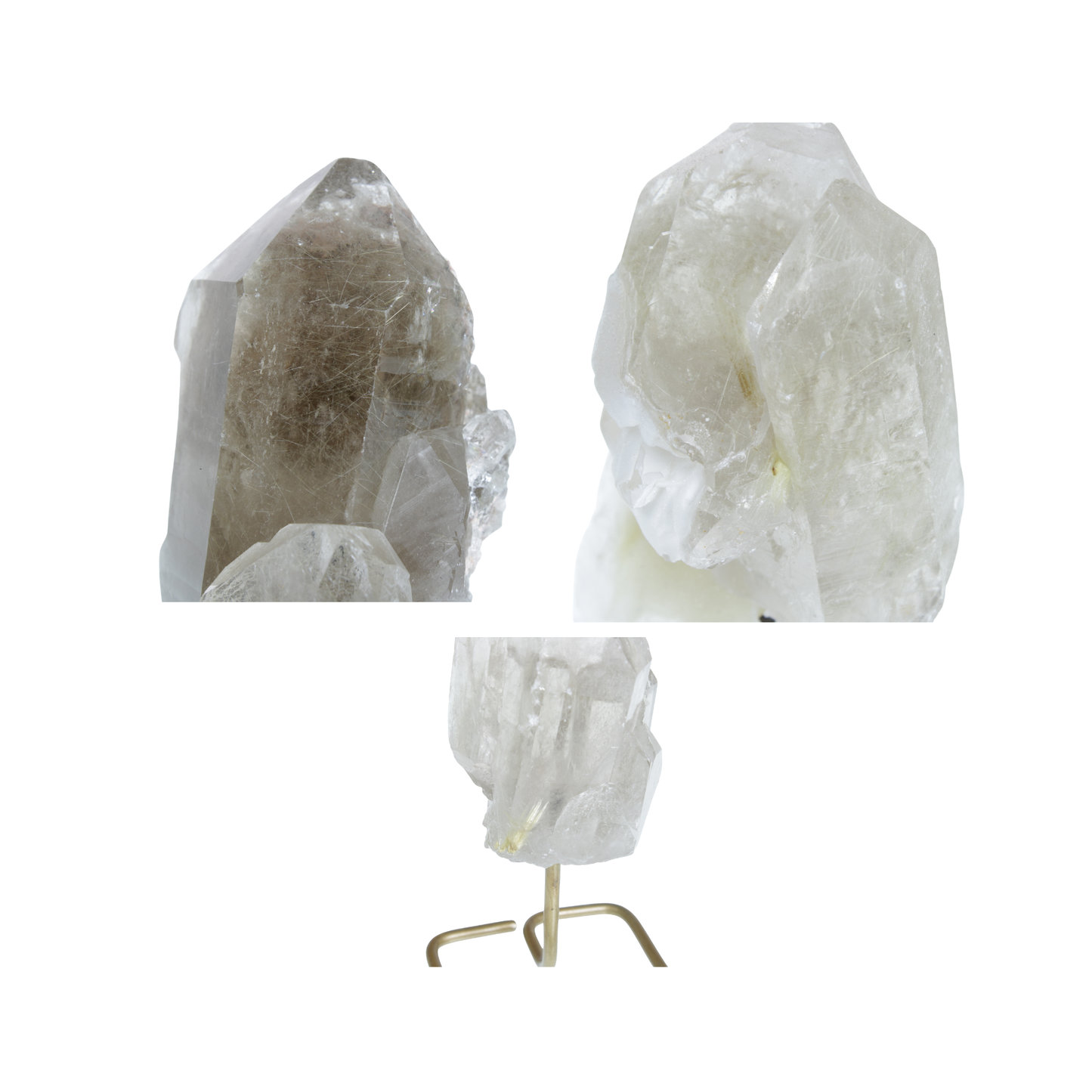 Rutilated Crystal Cluster On Stands (0,77kg)
