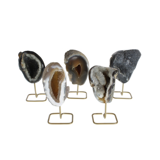 Agate Geode On Stands (1,27kg)