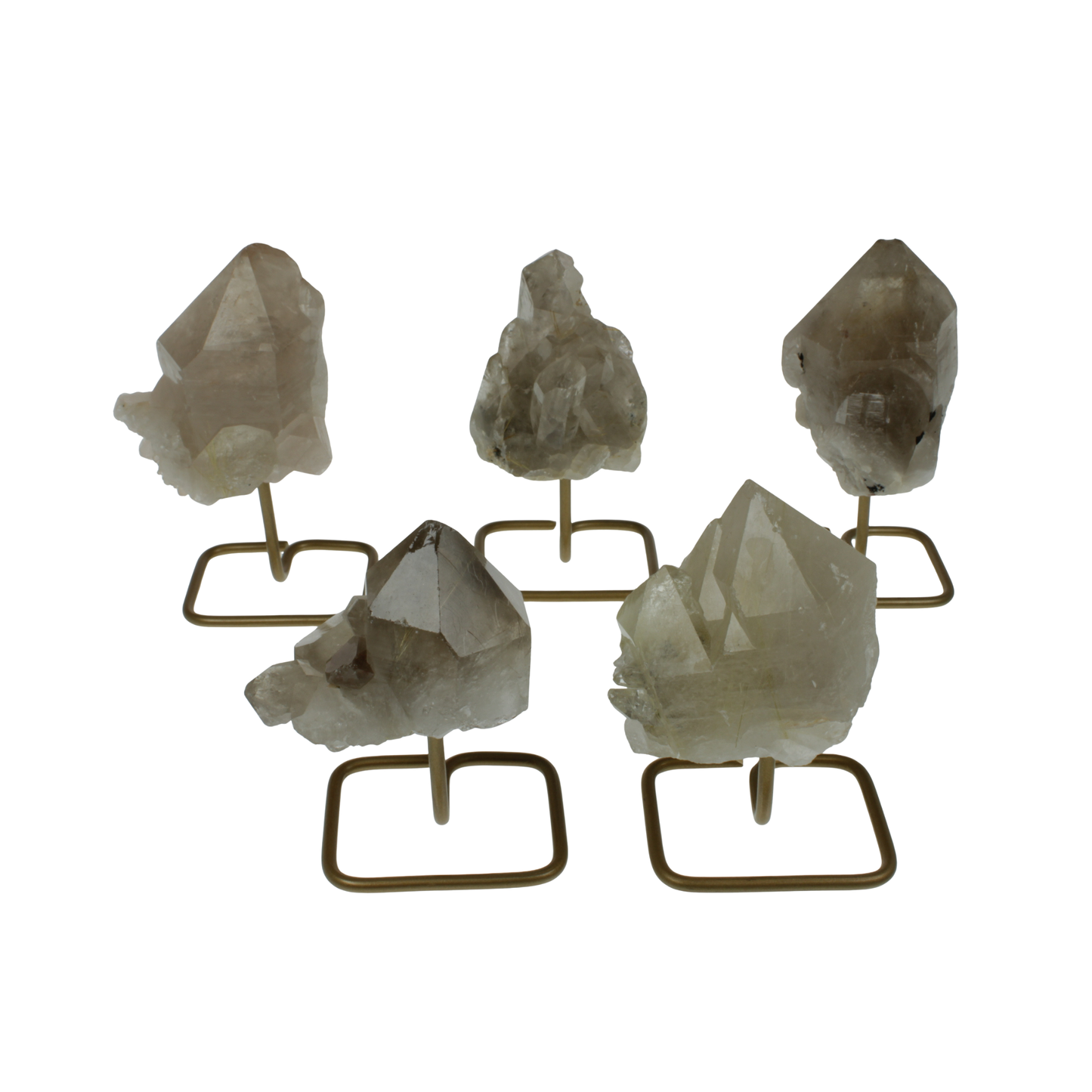 Rutilated Crystal Cluster On Stands (0.67kg)