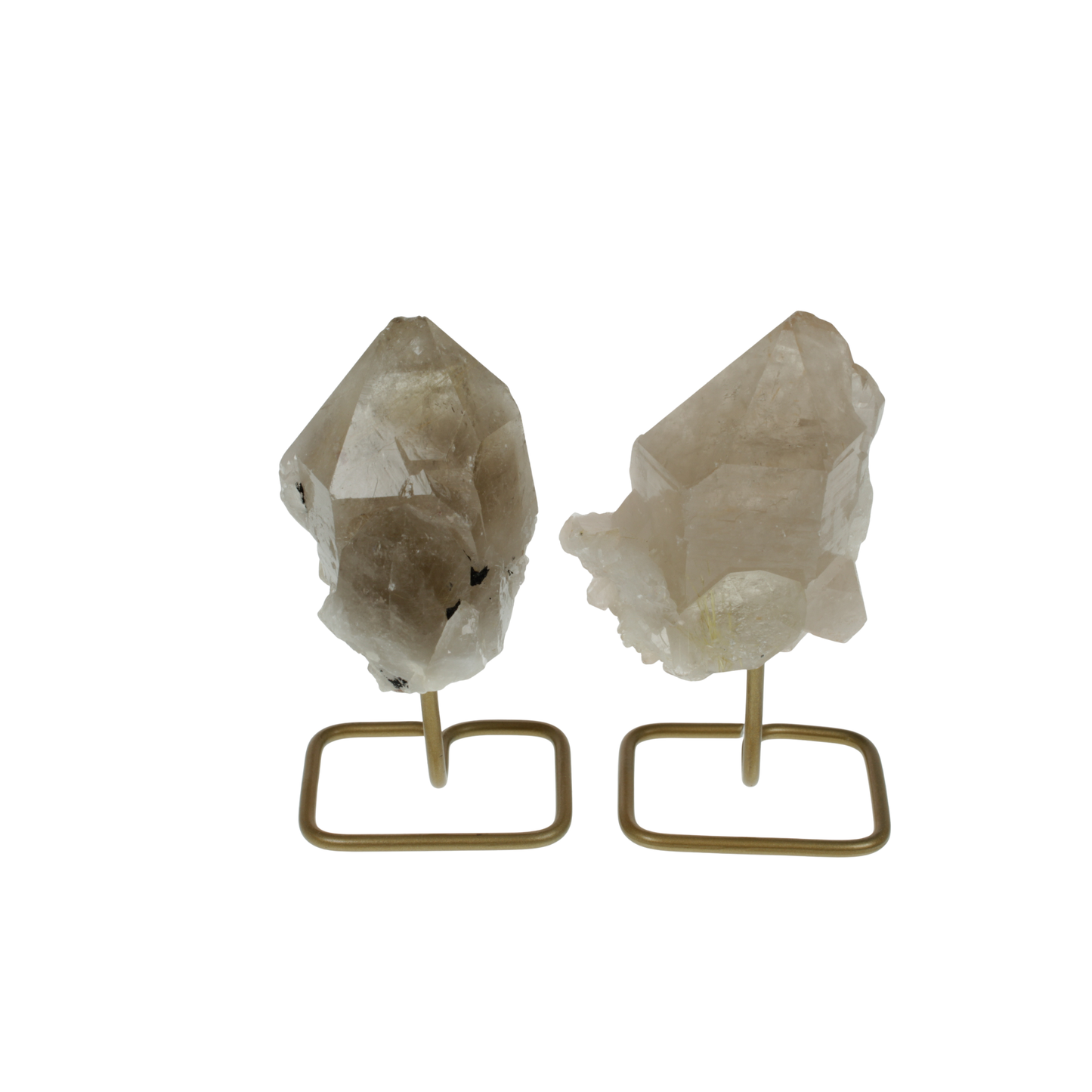 Rutilated Crystal Cluster On Stands (0.67kg)