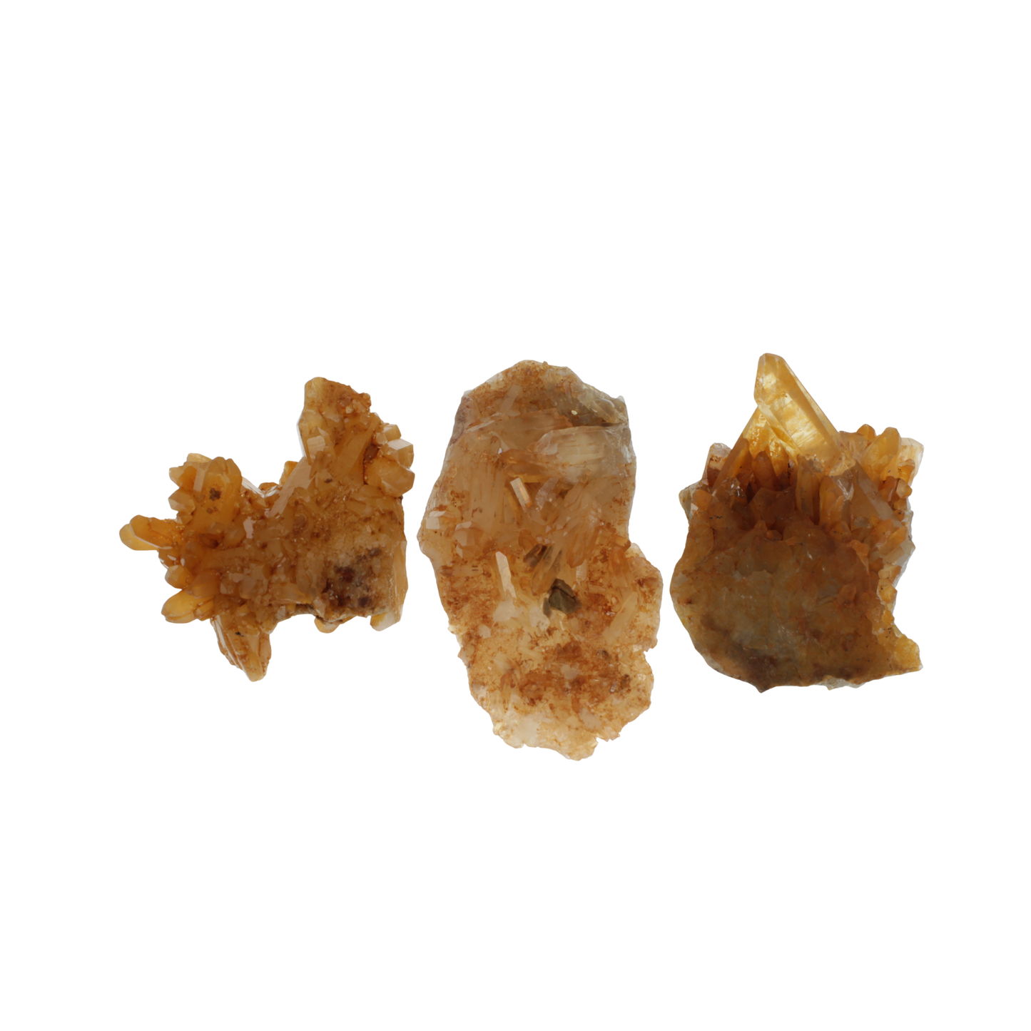 Tangerine Quartz Clusters (1.31kg)