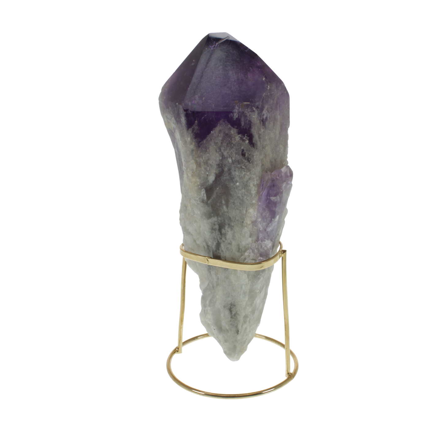 Amethyst Elestial on Golden Stand (1.68kg)