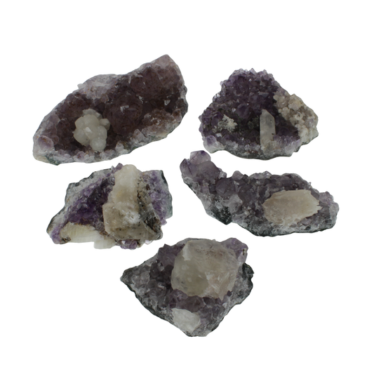 Amethyst Clusters with Calcite (1.83kg)