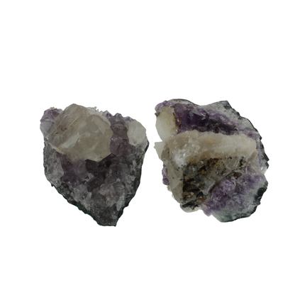 Amethyst Clusters with Calcite (1.83kg)