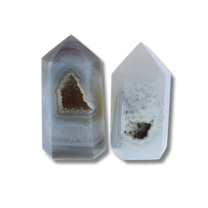 Agate Druzy Polished Points - 1.67kg