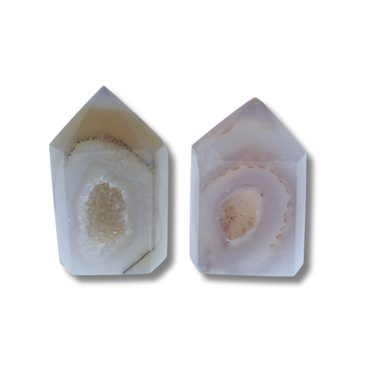 Agate Druzy Polished Points - 1.67kg
