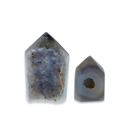 Agate Druzy Polished Points - 1.60 kg