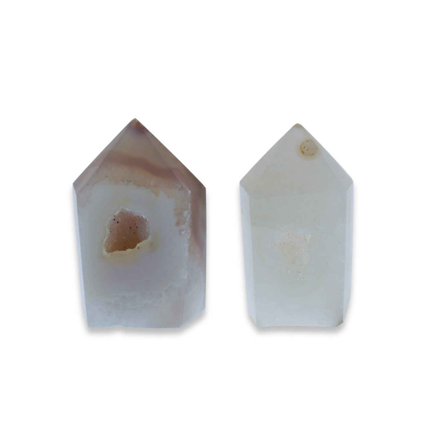 Agate Druzy Polished Points - 1.60 kg