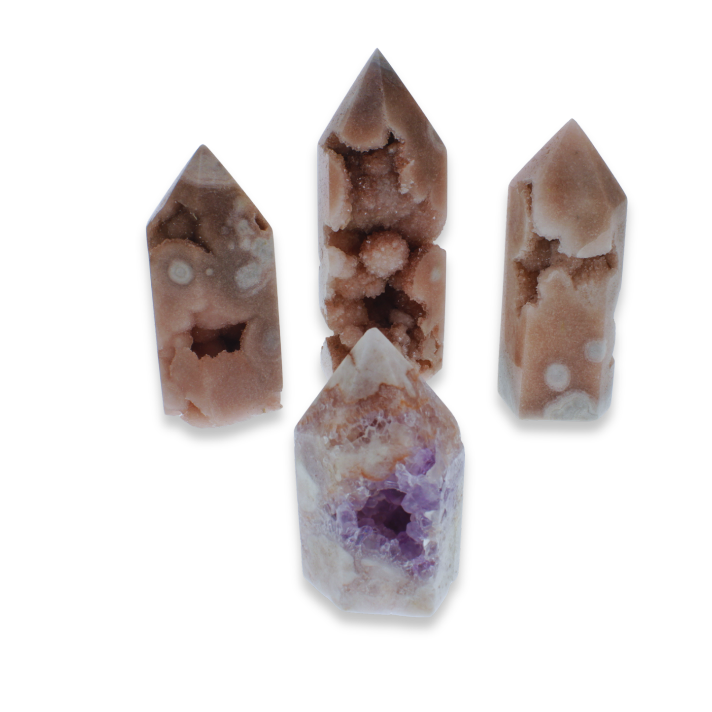 Pink Amethyst Polished Points  - 2.23 kg