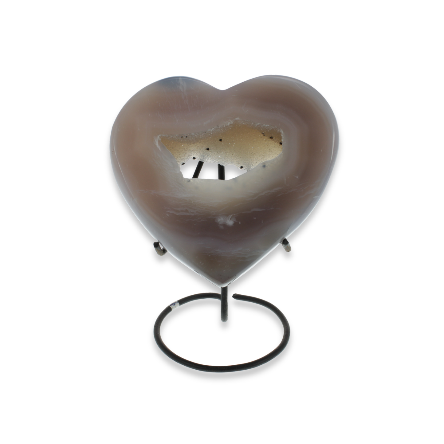 Agate Druzy Hearts on Stands (1.17kg)