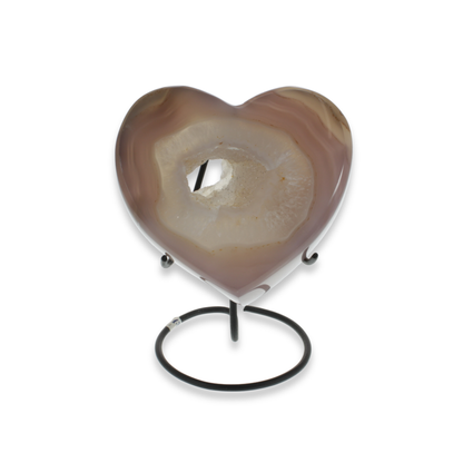 Agate Druzy Hearts on Stands (1.17kg)