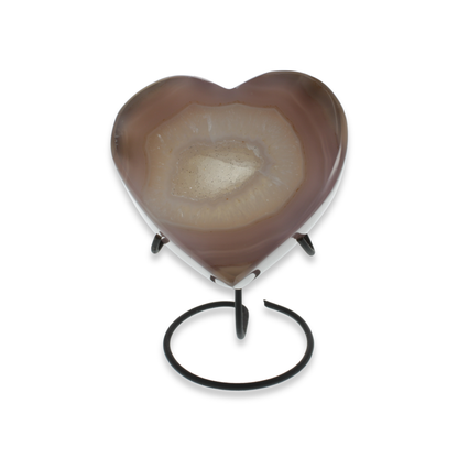 Agate Druzy Hearts on Stands (1.17kg)