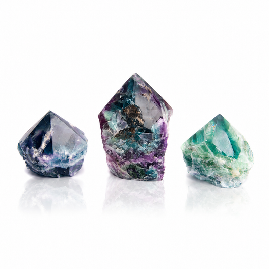 Fluorite Top Polished Points (by Kg)