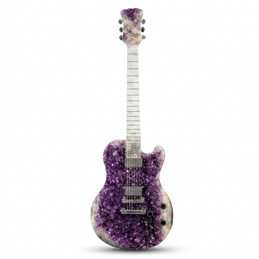 Amethyst Druzy Geode Guitar