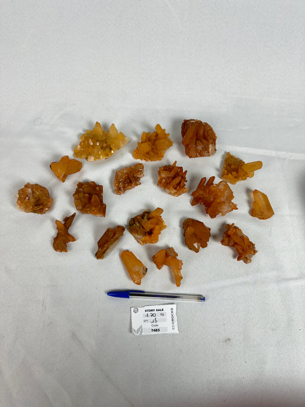 [PROMO LOT] Tangerine Quartz Clusters (7483) - 1,7 kg