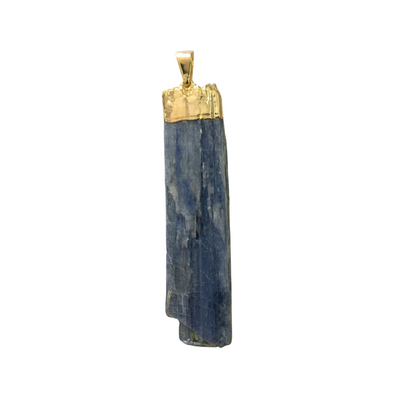 Blue Kyanite Top Plated Pendant