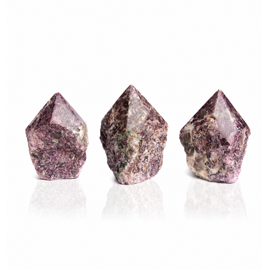 Lepidolite Top Polished Points (by Kg)