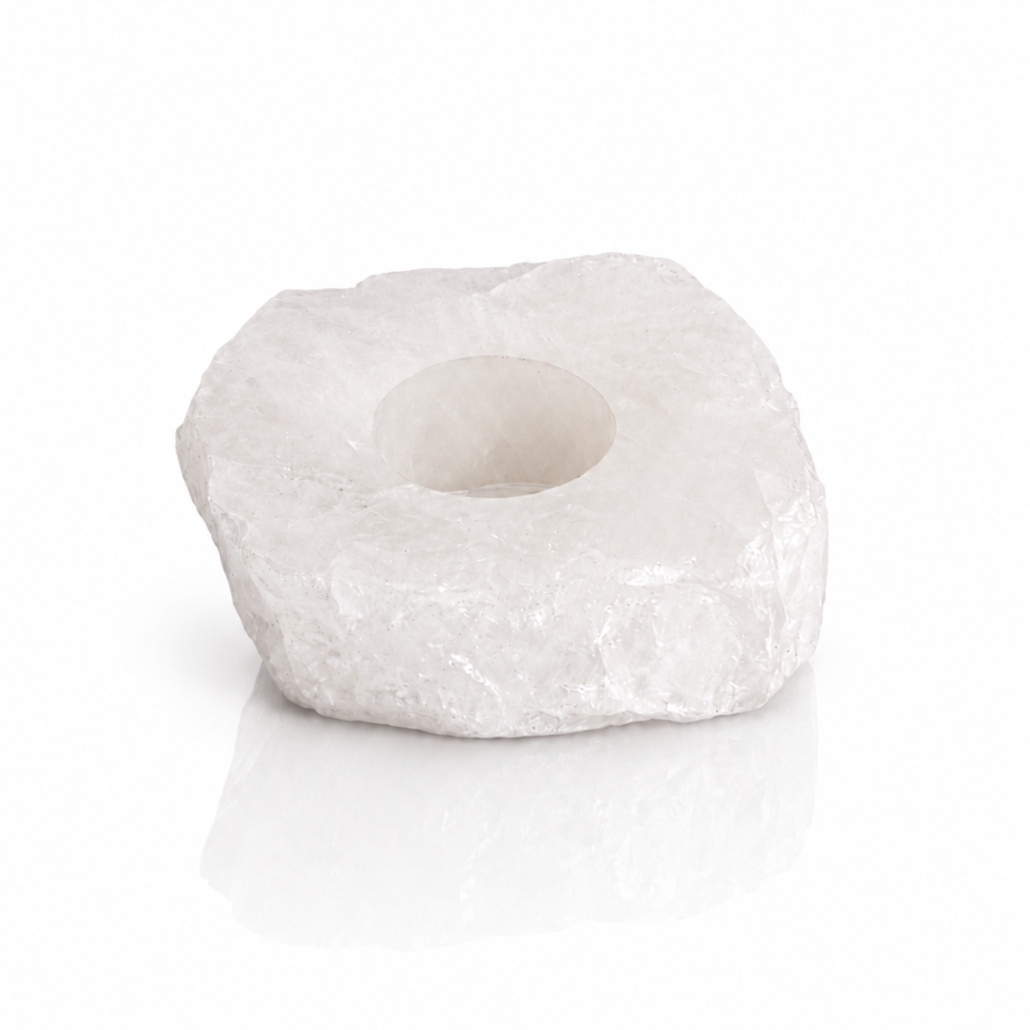 Milk Quartz Candle Holder (by pc)