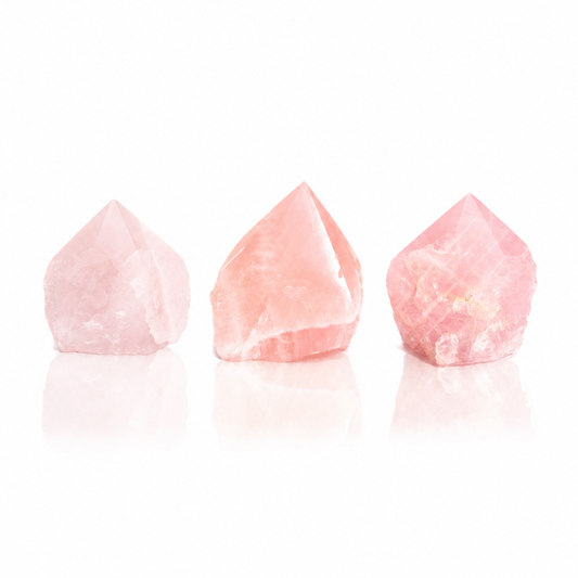 Rose Quartz Top Polished Points (by Kg)