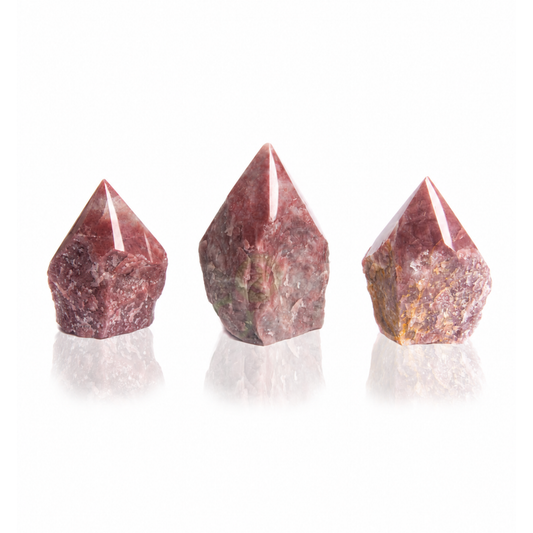 Strawberry Quartz Top Polished Points (by Kg)