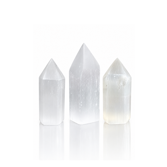 Selenite Top Polished Points (by Kg)