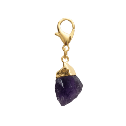 Amethyst Point with Lobster Clasp Pendant (plated)
