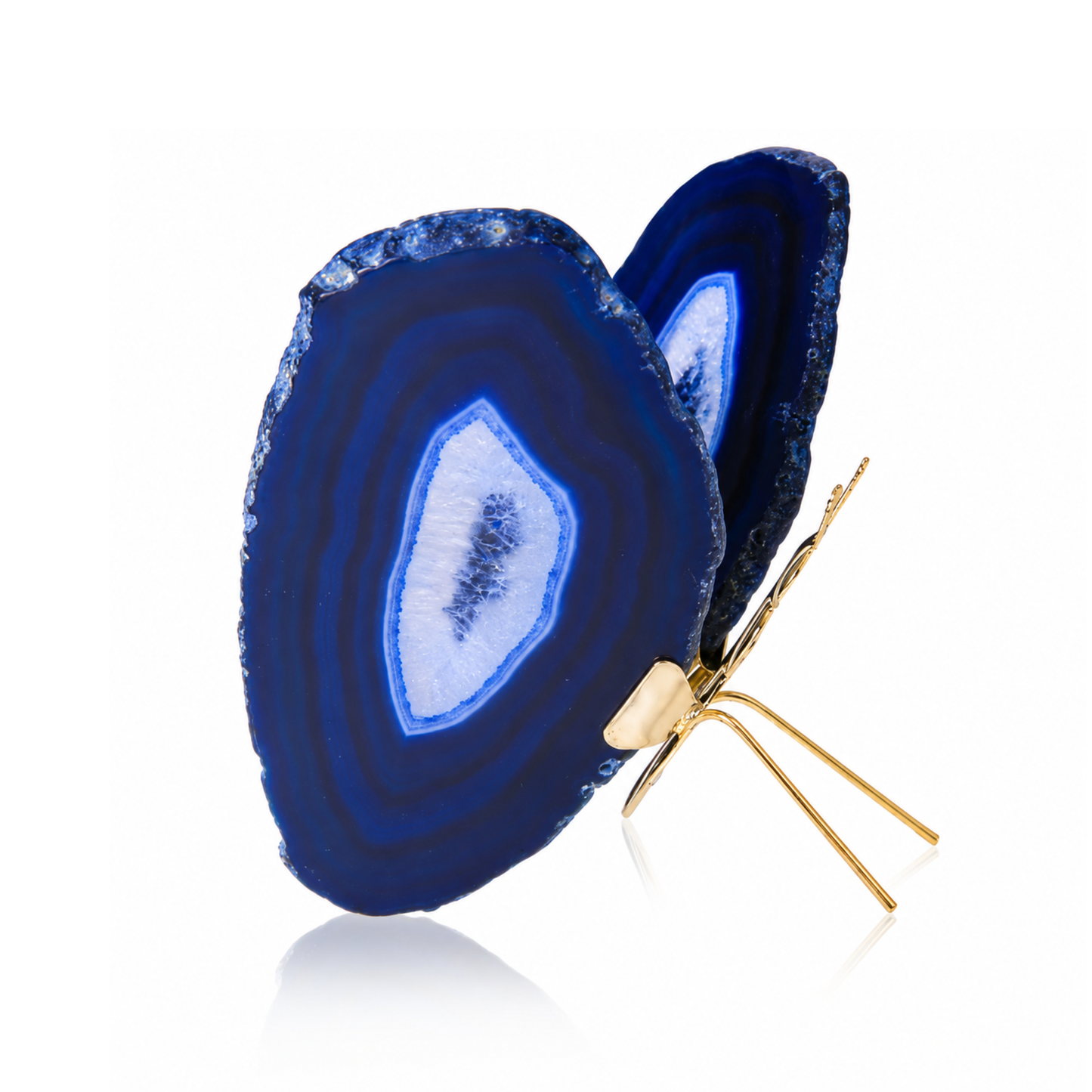 Blue Agate Butterfly Decor (by pc)