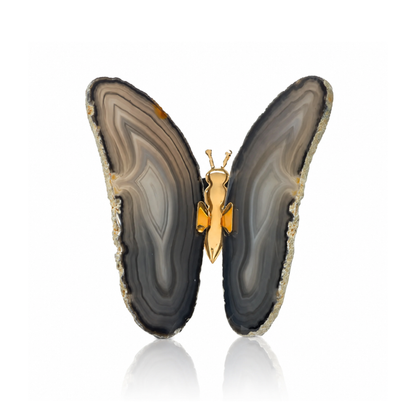 Natural Agate Butterfly Decor (by pc)