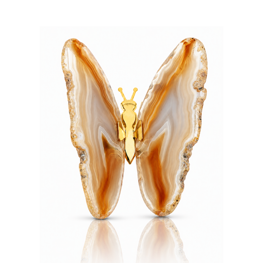 Natural Agate Butterfly Decor (by pc)