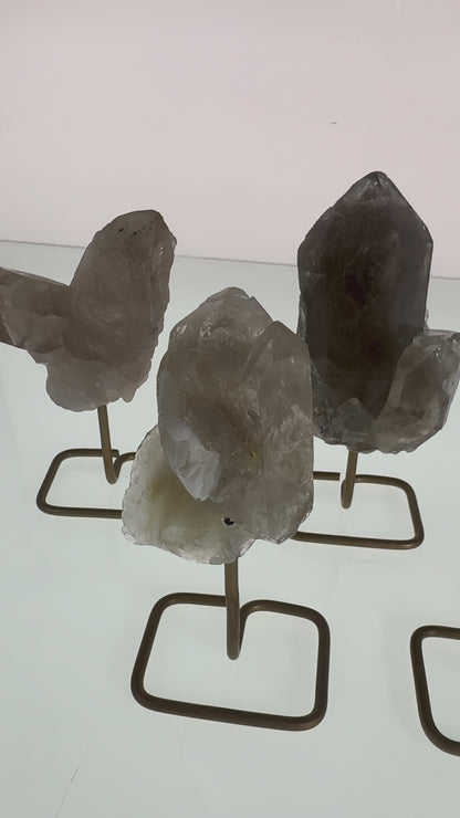 Rutilated Crystal Cluster On Stands (0,77kg)
