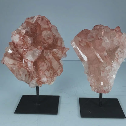 Pink Lithium Clusters on Stand (3kg)