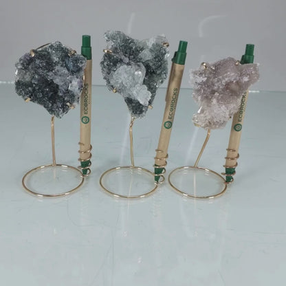 Amethyst Flower Pen Holder