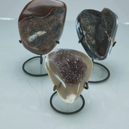 Agate Druzy Free Forms on Stand (0.94kg)