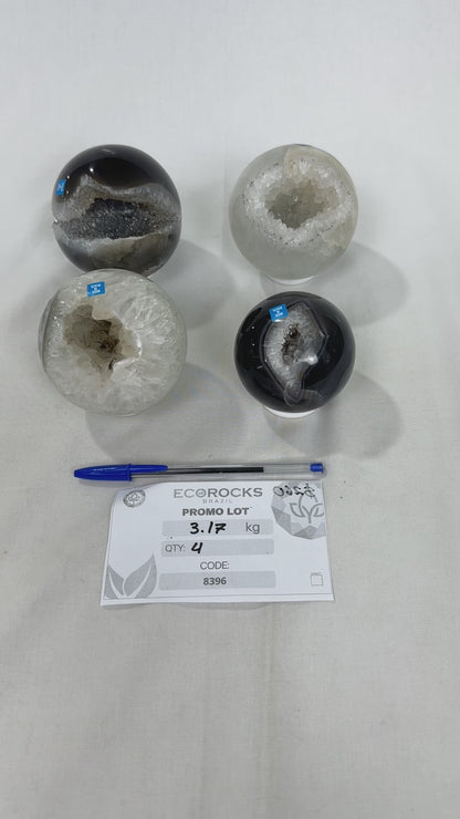 Agate Druzy Spheres (8396) - 3.17kg