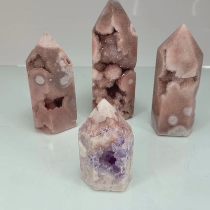 Pink Amethyst Polished Points  - 2.23 kg
