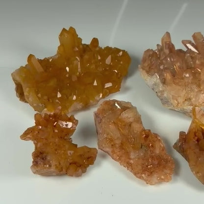 Tangerine Quartz Clusters (1.31kg)