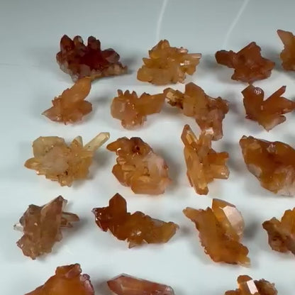 Tangerine Quartz Clusters  (0.72kg)