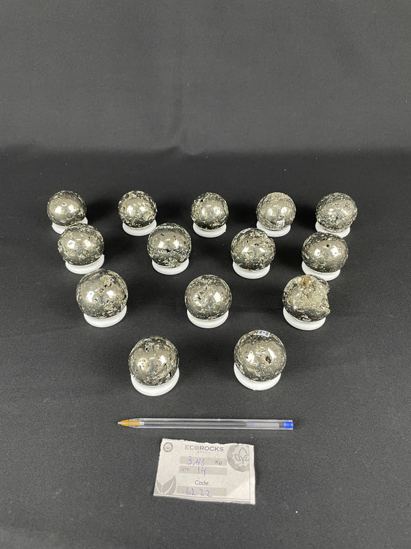 [PROMO LOT] Pyrite Polished Spheres (6222) - 3,45 kg