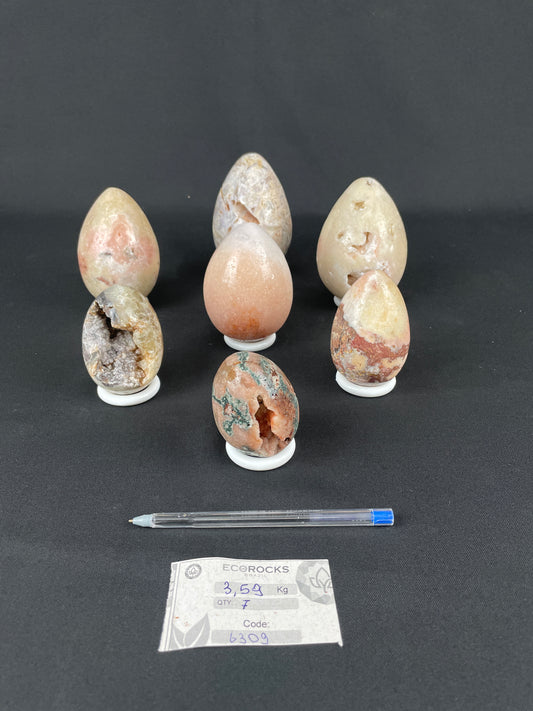 Pink Amethyst Eggs (6309) - 3,59 kg