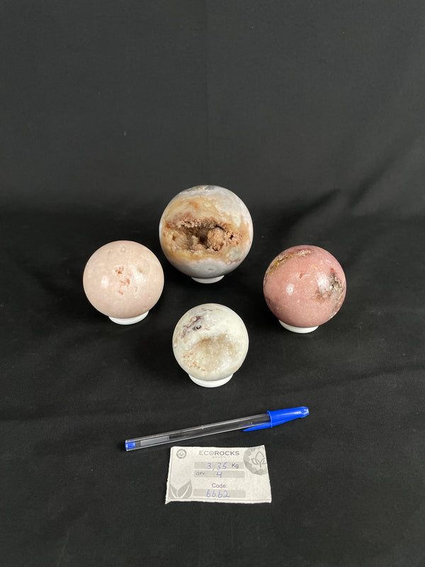 [PROMO LOT] Pink Amethyst Spheres (6662) - 3,35 kg
