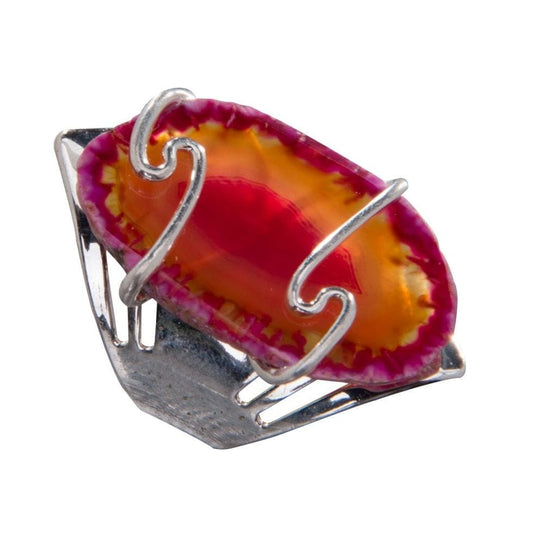 AGATE CUFF RING