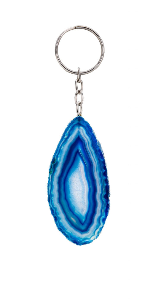 AGATE SLICE KEYCHAIN