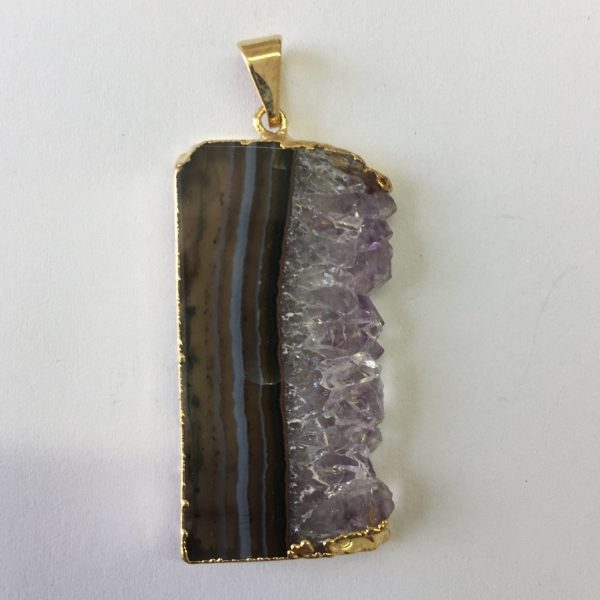 AMETHYST SLICE PENDANT