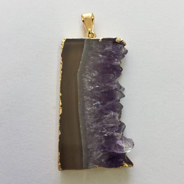 AMETHYST SLICE PENDANT