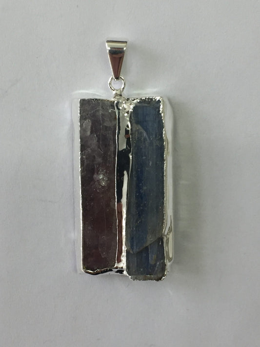 DOUBLE STONE PENDANT